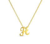 Roberto Coin "Tiny Treasures" Small Script Initial ‘H’ Pendant On Chain