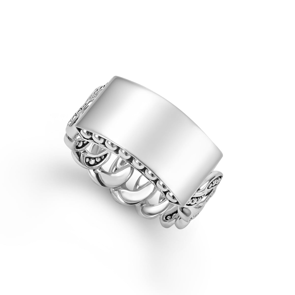   「411」 SILVER RING 約8.5号 LAGOS 