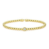 LAGOS "Caviar Gold" Beaded Diamond Cuff Bracelet (7)