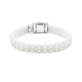 "White Caviar" Ceramic Beaded Bracelet