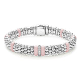LAGOS "Pink Caviar" Single Station Diamond Caviar Bracelet (7)