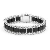 LAGOS "Anthem" Matte Black Ceramic Link Bracelet (8)
