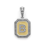 LAGOS "Signature Caviar" Octagon Diamond B Initial Charm
