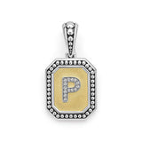 LAGOS "Signature Caviar" Octagon Diamond P Initial Charm