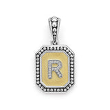 LAGOS "Signature Caviar" Octagon Diamond R Initial Charm