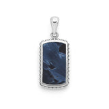 LAGOS "Anthem" Sterling Silver and Pietersite Tag Amulet