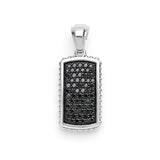 LAGOS "Anthem" Sterling Silver Beaded Black Diamond Tag Amulet