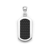 LAGOS "Anthem" Silver Matte Ceramic Beaded Tag Amulet