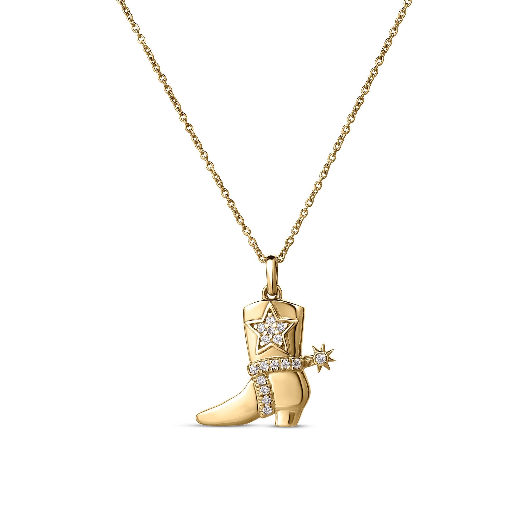 Roberto Coin “Vernazza” 18kt Yellow Gold Diamond Flower Pendant