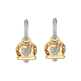 Chantecler Capri "Campanelle" Medium Gold Diamond Earrings