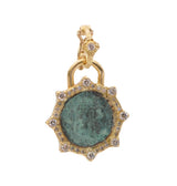 Armenta "Chic Bohemian" 18kt Yellow Gold Coin Artifact Sunburst Enhancer