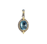 London Blue Topaz Oval Enhancer