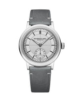 Raymond Weil Millesime Men's Automatic Small Seconds Silver Sector Dial Leather Strap Watch, 39.5mm
