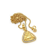 Diamond Baby Buddha Pendant in 20kt Yellow Gold