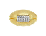David Gotlib "Go Long" Diamond Football Cufflinks in 18kt Yellow Gold