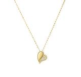 18kt Yellow Gold Amorino Diamond Heart Pendant Necklace