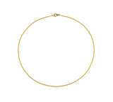 20kt Yellow Gold Diamond-Cut Curb Chain Necklace, 18"