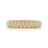 "Artiglio" Diamond 18kt Yellow Gold Stretch Bracelet