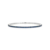 "Extensible" Sapphire & Diamond 18kt White Gold Stretch Bracelet