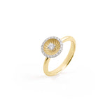 "Mystar" 18kt Yellow Sunrise Gold Diamond Ring