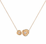 "Desert Rose" Collier 18kt Orange Apricot Gold Diamond Necklace