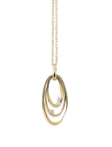 “Dune” Chic 18kt Yellow Sunrise Gold Pendant Necklace