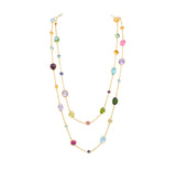One-of-a-Kind Multicolor Gemstone Sautoir Necklace