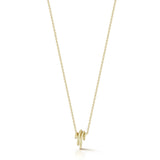 "Thoby" 18kt Yellow Gold Small Diamond Spiral Necklace