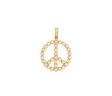 Spell Gold Diamond Peace Pendant