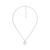 "Interlocking G" Gourmette Sterling Silver Pendant Necklace