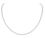 A Link 18kt White Gold Diamond Tennis Necklace