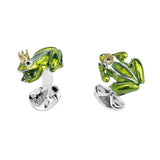 Deakin & Francis Frog with Crown Cufflinks