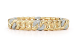 Roberto Demeglio 18kt Yellow Gold Groumette Diamond Link Bracelet