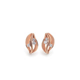 Annamaria Cammilli "Dune" 18kt Pink Champagne Gold Diamond Earrings