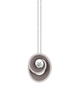 Annamaria Cammilli “Athena” 18kt Black Lava Gold Diamond Pendant Necklace
