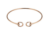 Gucci "Horsebit" 18kt Rose Gold Diamond Cuff Bracelet