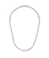 Gucci "Interlocking G" Sterling Silver Necklace