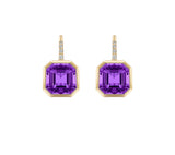 Goshwara Goshwara "Gossip" Amethyst and Diamond Earrings