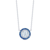Louis Anthony Jewelers Silhouette 18kt Gold Pendant Necklace with Diamonds & Sapphires