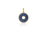 Amani Pavé Pendant - Blue Sapphire - Leigh Maxwell Jewelry
