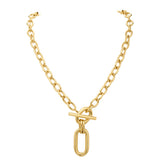 Antonio Papini Oval Link Necklace in 18kt Yellow Gold
