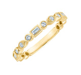 Stackable Diamond Ring in 14kt Yellow Gold
