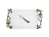 Michael Aram Lovebirds Cheese Board w/ Knife