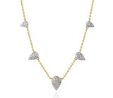 Phillips House Phillips House Diamond Deconstructed Graduated Station 14kt Yellow Gold Necklace