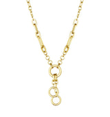 Penny Preville High Polish Circle and Link 18kt Yellow Gold Necklace