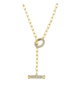 Penny Preville 18" "Links Diamond Toggle Necklace