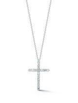 Beny Sofer 14kt white gold women's diamond cross necklace