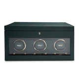 Wolf 1834 British Racing Triple Watch Winder with Storage