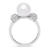 Mastoloni Pearl and Diamond Ring