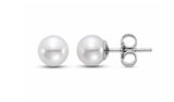 6.5-7MM Pearl Stud Earrings in 14kt White Gold